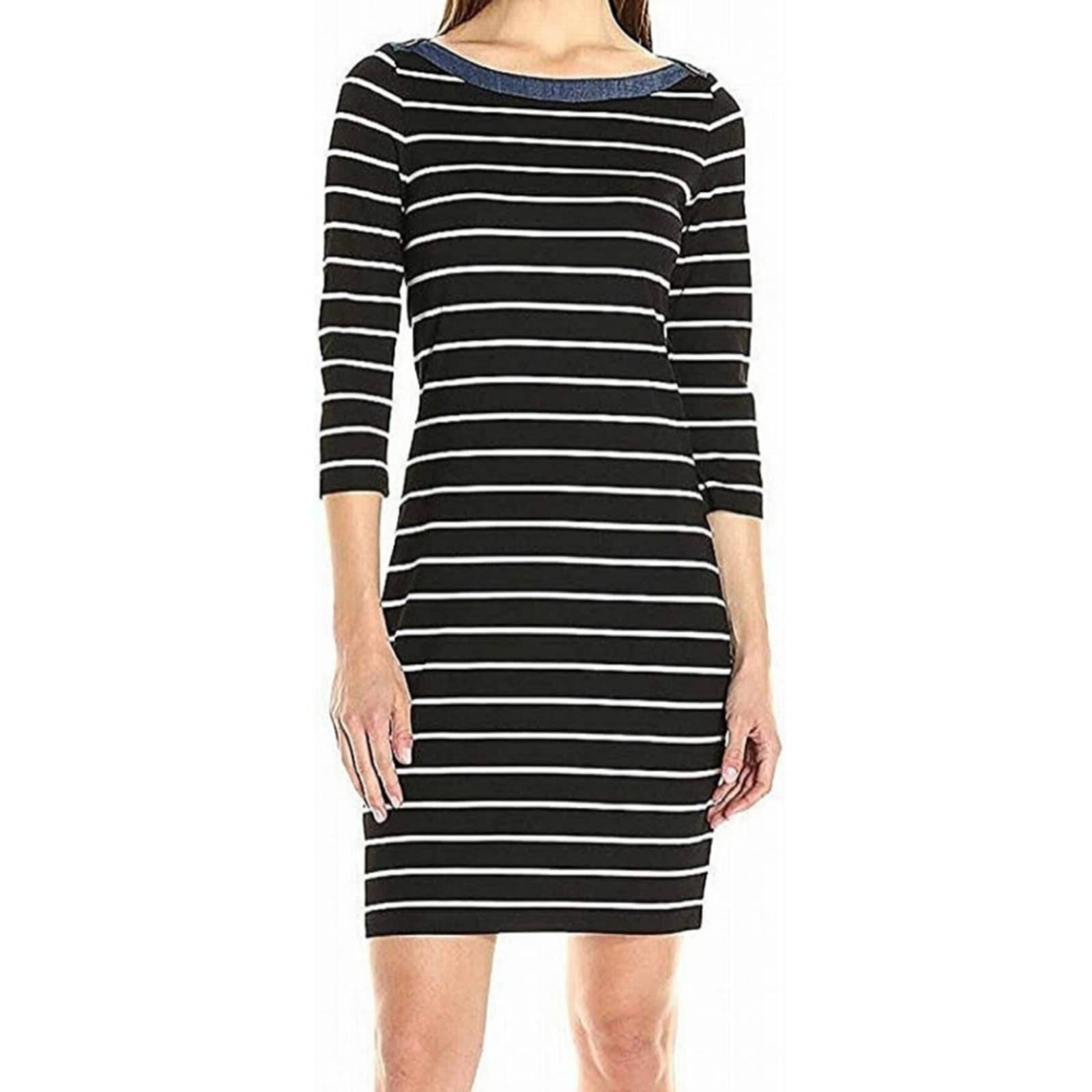 Tommy Hilfiger Womens Boardwalk Stripe Sheath Dress Tommy Hilfiger Womens Boardwalk Stripe Sheath Dress